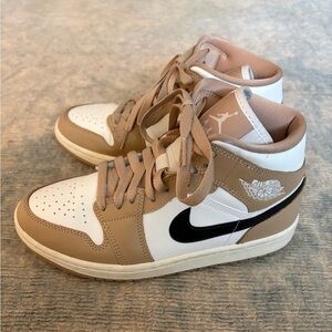 Nike Air Jordan Sneakers in Brown and White Women’s Size 7